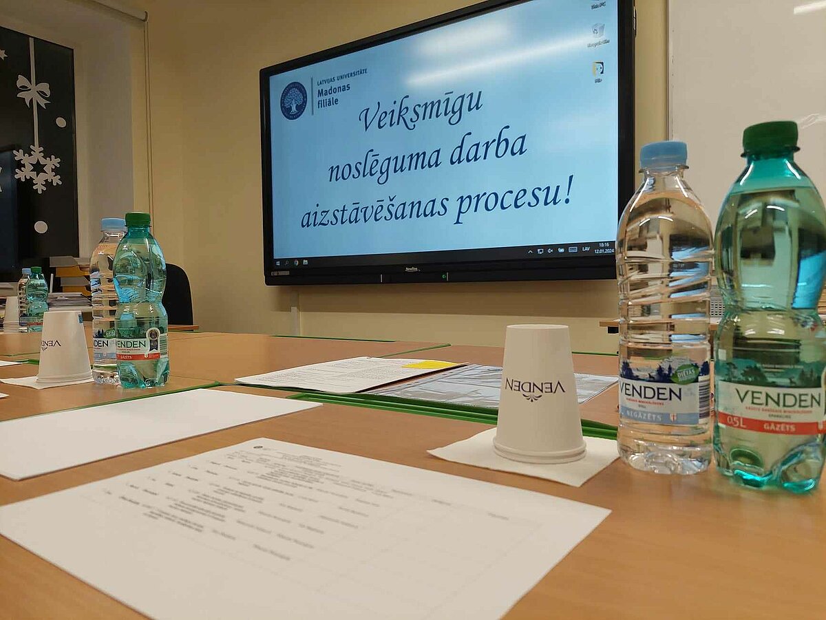 Studiju programmas “Sporta treneris” studentu kvalifikācijas darba aizstāvēšanas diena LU Madonas filiālē. 13.01.2024.