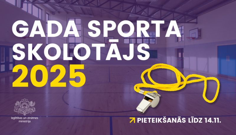 Izglītības un zinātnes ministrija aicina pieteikt pedagogus balvai “Gada sporta skolotājs 2025”
